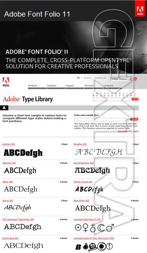 adobe font folio 11.1 - and full version